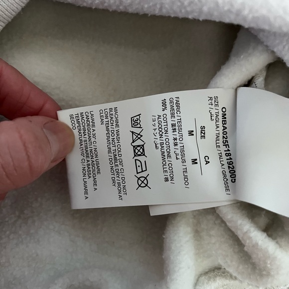 Off—White Virgil Abloh: Main Label. 2019 Gradient sweatshirt. Sz M. - Picture 9 of 9